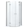 Amber Allure Douchecabine | 100x100 Cm Chroom Draaideur Kwartrond -Winkel Voor Badkamermeubels amber allure douchecabine 100x100 cm chroom draaideur kwartrond r6114 1000