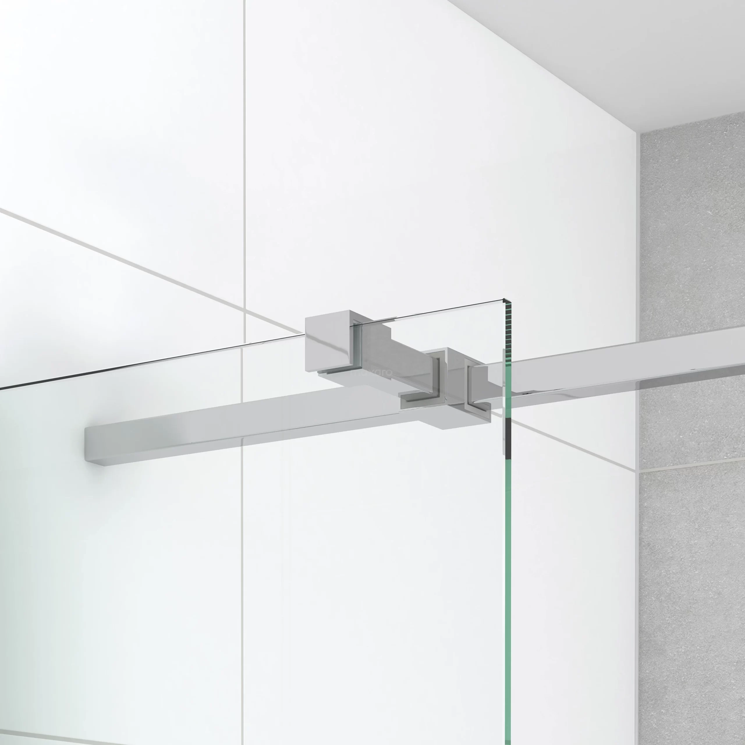 Amber Douchecabine | 120x90 Cm Chroom Helder Glas Draaideur Rechthoek 6 Amber Douchecabine | 120x90 Cm Chroom Helder Glas Draaideur Rechthoek - Afbeelding 4