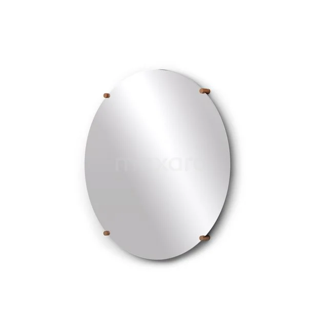 Badkamerspiegel Solo 60cm Rond Spiegelhouders Rond Koper 3 Badkamerspiegel Solo 60cm Rond Spiegelhouders Rond Koper