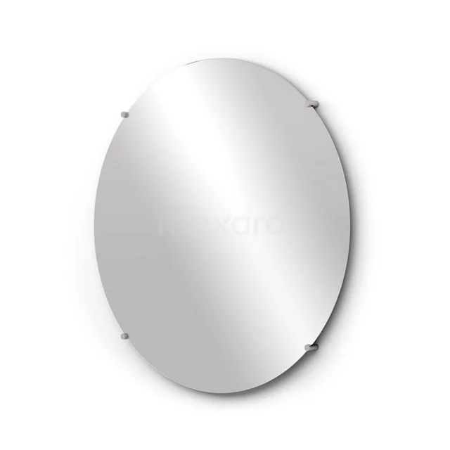 Badkamerspiegel Solo 80cm Rond Spiegelhouders Rond Rvs 3 Badkamerspiegel Solo 80cm Rond Spiegelhouders Rond Rvs