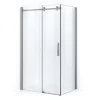 Crystal Allure Douchecabine | 110x100 Cm Chroom Helder Glas Schuifdeur Rechthoek
