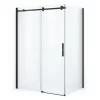 Crystal Allure Douchecabine | 140x100 Cm Mat Zwart Helder Glas Schuifdeur Rechthoek