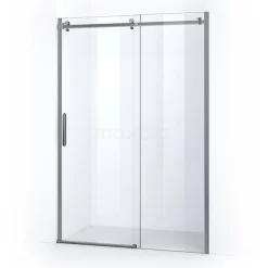 Crystal Allure Douchedeur | 130 Cm Chroom Helder Glas Schuifdeur