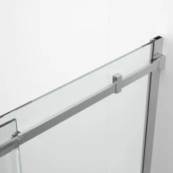 Crystal Allure Douchedeur | 130 Cm Chroom Helder Glas Schuifdeur -Winkel Voor Badkamermeubels crystal allure douchedeur 130 cm chroom helder glas schuifdeur os5120 1300c 3