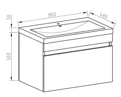 Curve Badkamermeubel Met Wastafel | 80 Cm Donkerbruin Essen Front Mineraalmarmer 1 Lade 11 Curve Badkamermeubel Met Wastafel | 80 Cm Donkerbruin Essen Front Mineraalmarmer 1 Lade -Winkel Voor Badkamermeubels curve badkamermeubel met wastafel 80 cm donkerbruin essen front mineraalmarmer 1 lade f01 080012801 4