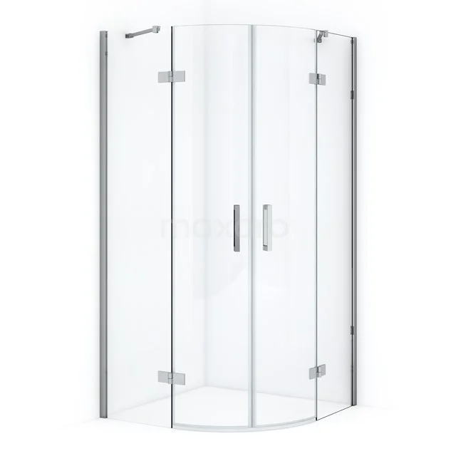Diamond Douchecabine | 100x100 Cm Chroom Helder Glas Draaideur Kwartrond 3 Diamond Douchecabine | 100x100 Cm Chroom Helder Glas Draaideur Kwartrond