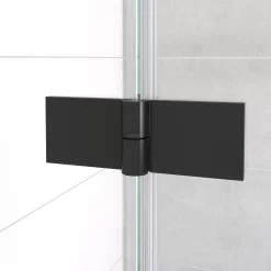 Diamond Douchecabine | 100x100 Cm Mat Zwart Helder Glas Draaideur Vierkant -Winkel Voor Badkamermeubels diamond douchecabine 100x100 cm mat zwart helder glas draaideur vierkant cdb214610310mb 2