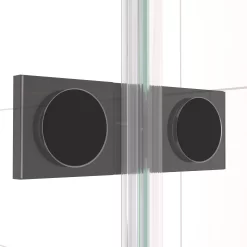 Diamond Douchecabine | 100x100 Cm Mat Zwart Helder Glas Draaideur Vierkant -Winkel Voor Badkamermeubels diamond douchecabine 100x100 cm mat zwart helder glas draaideur vierkant cdb214610310mb 3