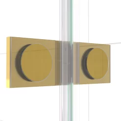 Diamond Douchecabine | 100x70 Cm Goud Helder Glas Draaideur Rechthoek -Winkel Voor Badkamermeubels diamond douchecabine 100x70 cm goud helder glas draaideur rechthoek cdb214607320gg 3