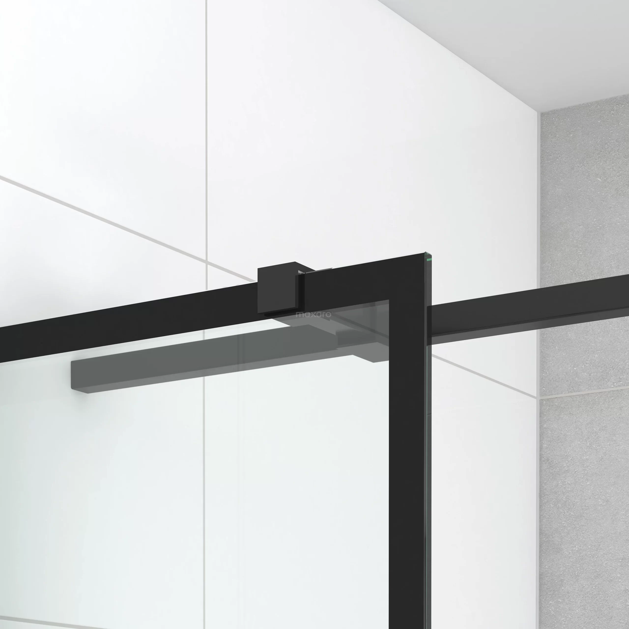 Diamond Douchecabine | 100x80 Cm Mat Zwart Helder Met 4 Zwarte Strepen Draaideur Rechthoek 8 Diamond Douchecabine | 100x80 Cm Mat Zwart Helder Met 4 Zwarte Strepen Draaideur Rechthoek - Afbeelding 6