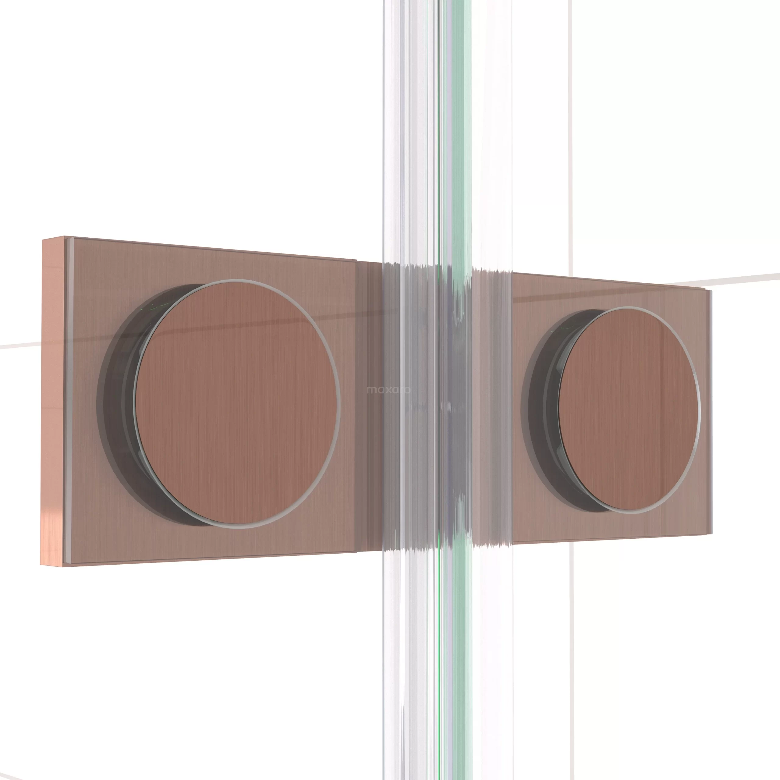 Diamond Douchecabine | 100x90 Cm Koper Helder Glas Draaideur Rechthoek 6 Diamond Douchecabine | 100x90 Cm Koper Helder Glas Draaideur Rechthoek - Afbeelding 4