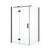 Diamond Douchecabine | 110x90 Cm Mat Zwart Helder Glas Draaideur Rechthoek -Winkel Voor Badkamermeubels diamond douchecabine 110x90 cm mat zwart helder glas draaideur rechthoek cdb216509310mb