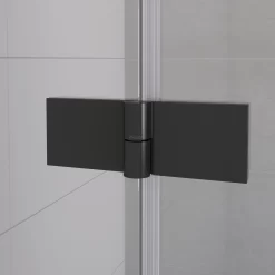 Diamond Douchecabine | 120x100 Cm Mat Zwart Rookglas Draaideur Halfvrijstaande Rechthoek -Winkel Voor Badkamermeubels diamond douchecabine 120x100 cm mat zwart rookglas draaideur halfvrijstaande rechthoek cdf22461210311mb 2