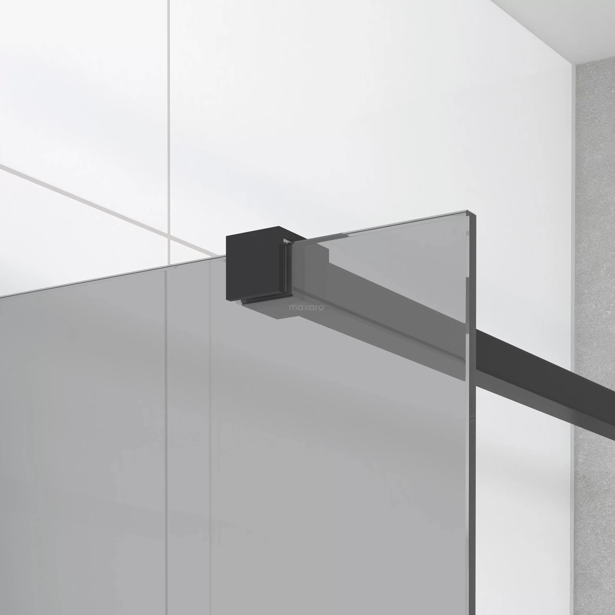 Diamond Douchecabine | 120x110 Cm Mat Zwart Rookglas Draaideur Rechthoek 7 Diamond Douchecabine | 120x110 Cm Mat Zwart Rookglas Draaideur Rechthoek - Afbeelding 5