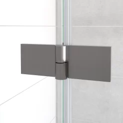 Diamond Douchecabine | 120x80 Cm Zwart Metaal Helder Glas Draaideur Rechthoek -Winkel Voor Badkamermeubels diamond douchecabine 120x80 cm zwart metaal helder glas draaideur rechthoek cdb216608310zm 2