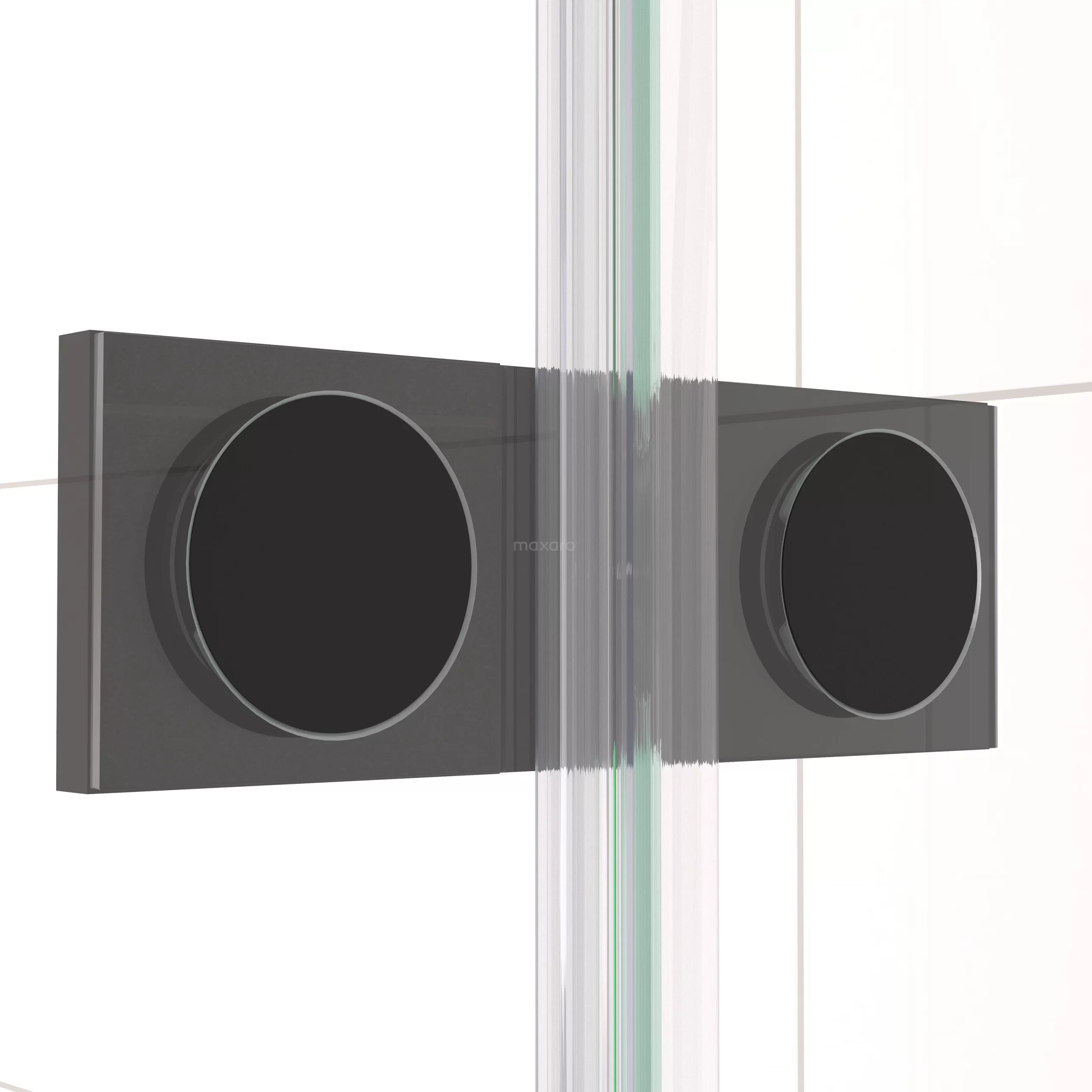 Diamond Douchecabine | 120x90 Cm Mat Zwart Helder Glas Draaideur Rechthoek 6 Diamond Douchecabine | 120x90 Cm Mat Zwart Helder Glas Draaideur Rechthoek - Afbeelding 4