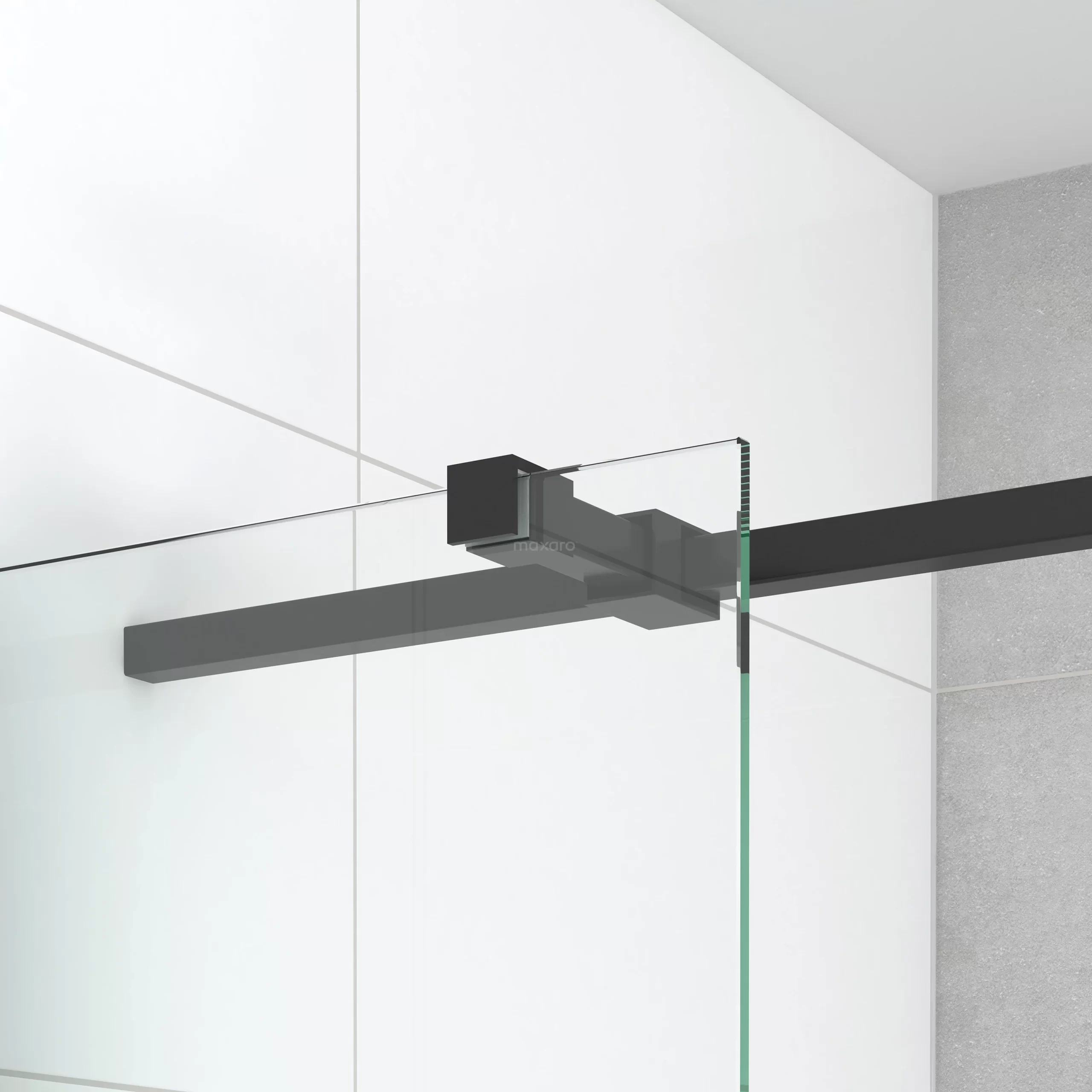 Diamond Douchecabine | 120x90 Cm Mat Zwart Helder Glas Draaideur Rechthoek 8 Diamond Douchecabine | 120x90 Cm Mat Zwart Helder Glas Draaideur Rechthoek - Afbeelding 6