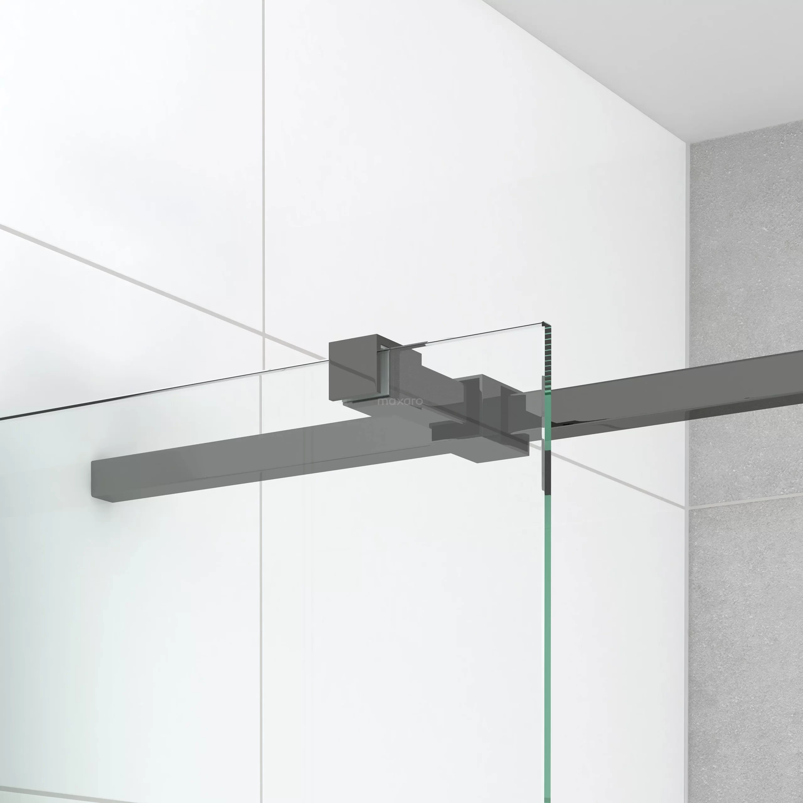 Diamond Douchecabine | 120x90 Cm Zwart Chroom Helder Glas Draaideur Rechthoek 8 Diamond Douchecabine | 120x90 Cm Zwart Chroom Helder Glas Draaideur Rechthoek - Afbeelding 6