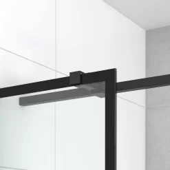 Diamond Douchecabine | 140x90 Cm Mat Zwart Helder Met 4 Zwarte Strepen Draaideur Rechthoek -Winkel Voor Badkamermeubels diamond douchecabine 140x90 cm mat zwart helder met 4 zwarte strepen draaideur rechthoek cdb213614328mb 5