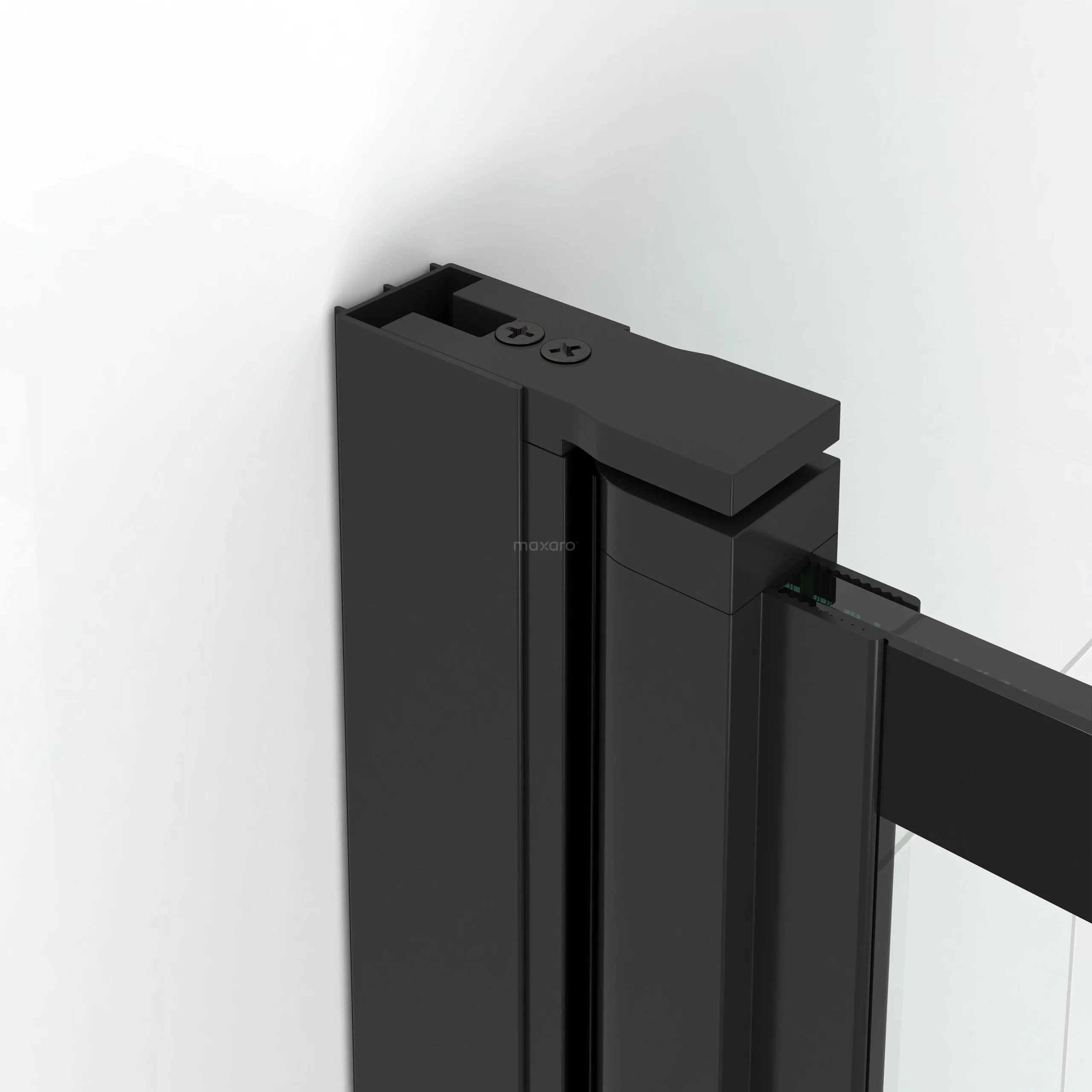 Diamond Douchecabine | 90x60 Cm Mat Zwart Helder Met 4 Zwarte Strepen Draaideur Rechthoek 5 Diamond Douchecabine | 90x60 Cm Mat Zwart Helder Met 4 Zwarte Strepen Draaideur Rechthoek - Afbeelding 3