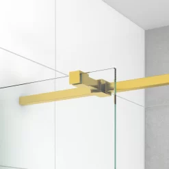 Diamond Douchecabine | 90x70 Cm Goud Helder Glas Draaideur Rechthoek -Winkel Voor Badkamermeubels diamond douchecabine 90x70 cm goud helder glas draaideur rechthoek cdb214507320gg 5