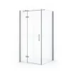 Diamond Douchecabine | 90x80 Cm Chroom Helder Glas Draaideur Rechthoek