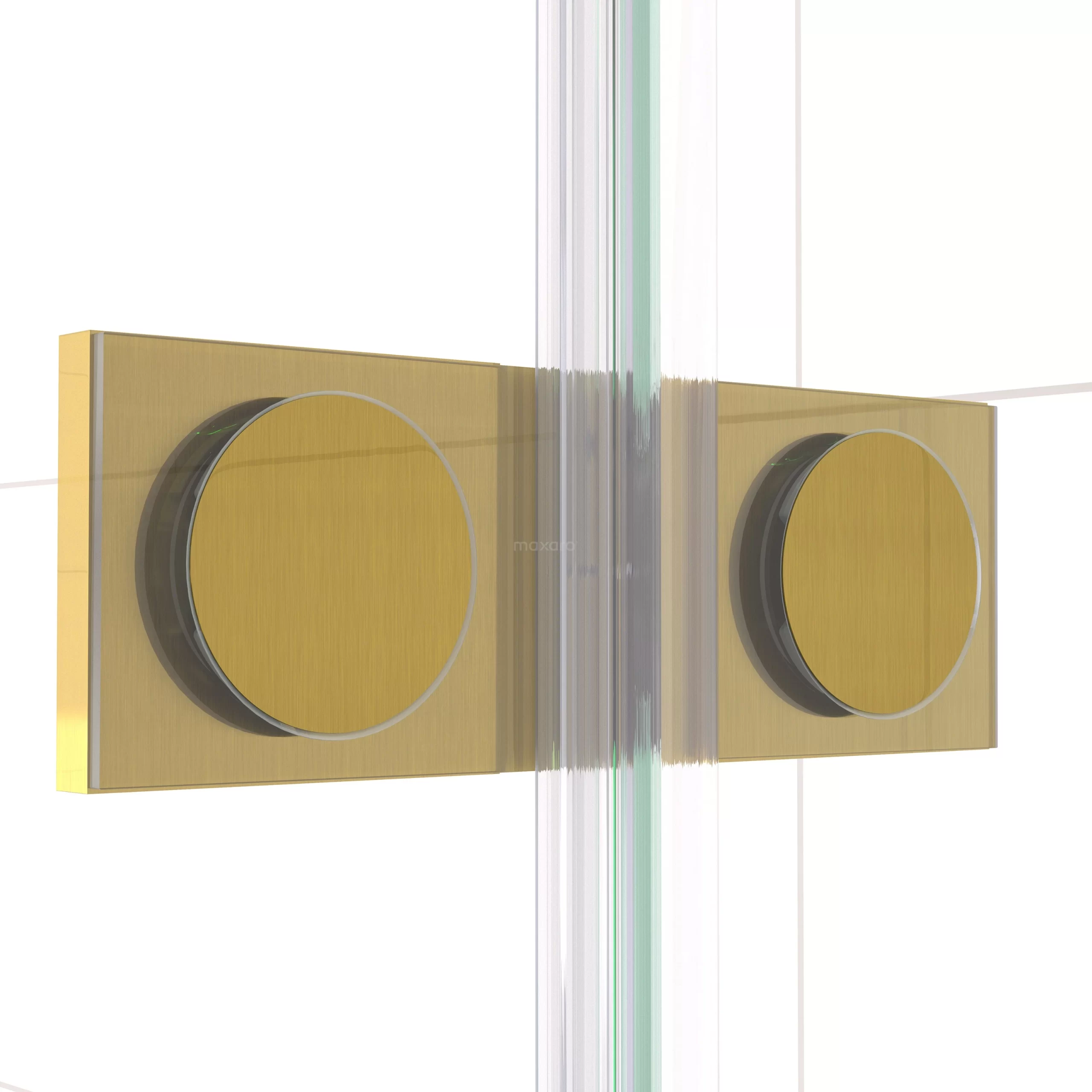 Diamond Douchecabine | 90x90 Cm Goud Helder Glas Draaideur Vierkant 6 Diamond Douchecabine | 90x90 Cm Goud Helder Glas Draaideur Vierkant - Afbeelding 4