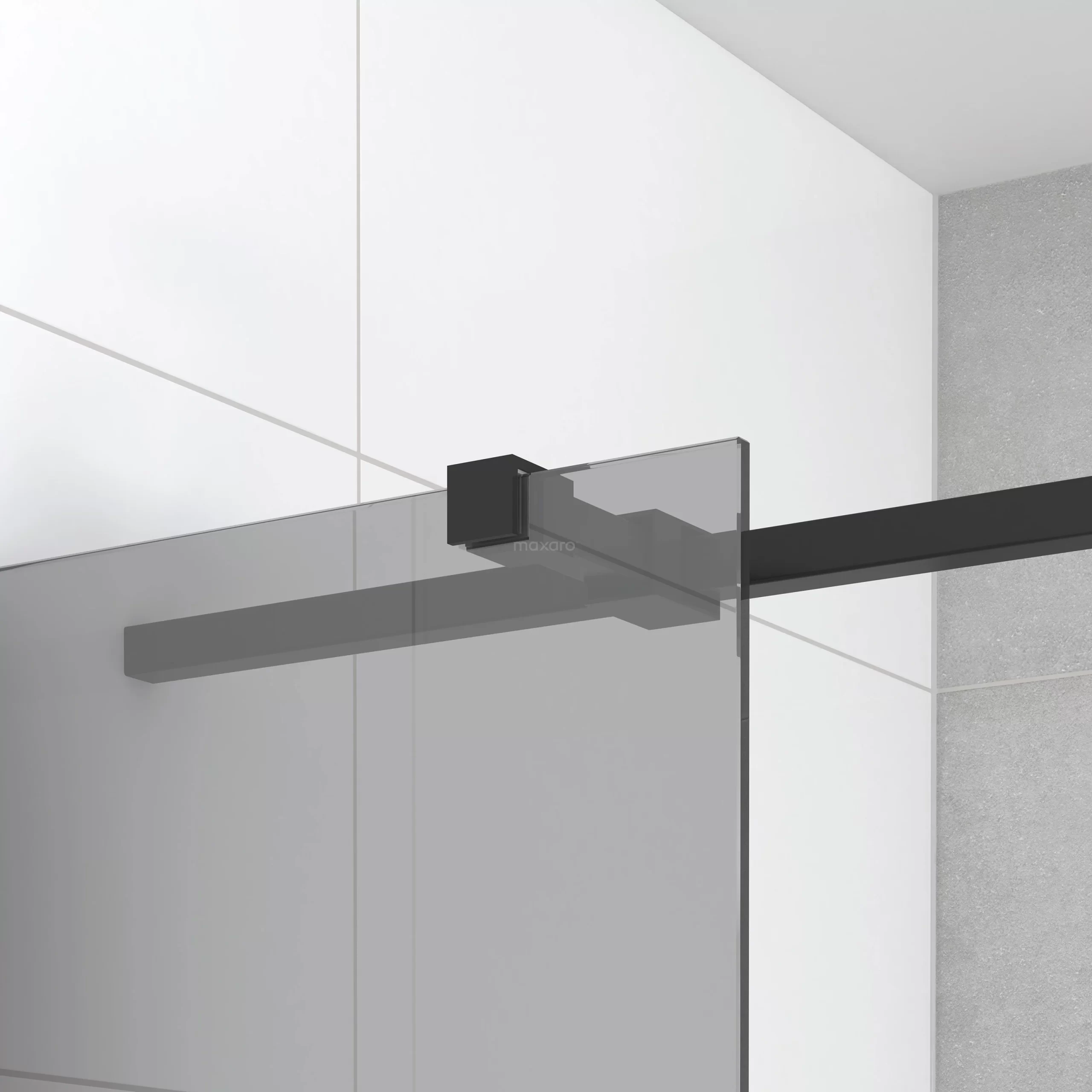 Diamond Douchecabine | 90x90 Cm Mat Zwart Rookglas Draaideur Vierkant 8 Diamond Douchecabine | 90x90 Cm Mat Zwart Rookglas Draaideur Vierkant - Afbeelding 6