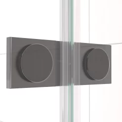 Diamond Douchecabine | 90x90 Cm Zwart Metaal Helder Glas Draaideur Kwartrond -Winkel Voor Badkamermeubels diamond douchecabine 90x90 cm zwart metaal helder glas draaideur kwartrond cdr20909420zm 3