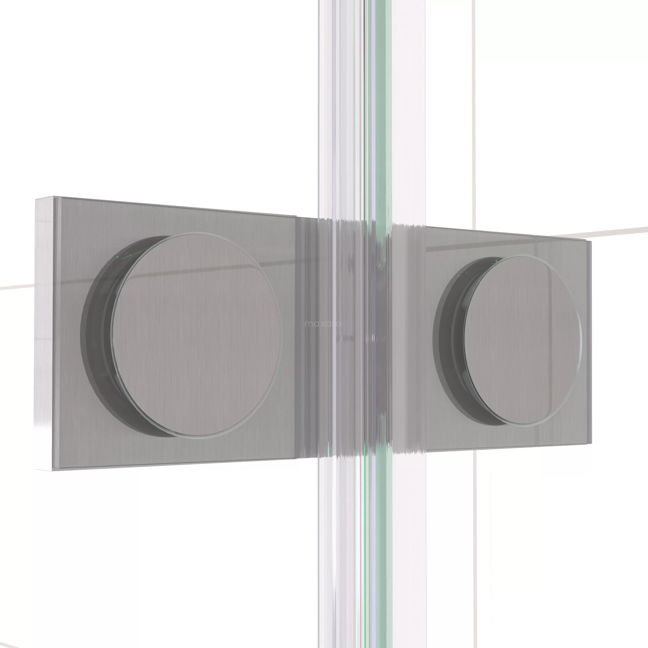 Diamond Douchedeur | 100 Cm Rvs Helder Met Matte Strook Draaideur 6 Diamond Douchedeur | 100 Cm Rvs Helder Met Matte Strook Draaideur - Afbeelding 4