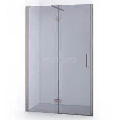 Diamond Douchedeur | 110 Cm Rvs Rookglas Draaideur