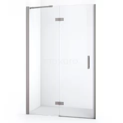 Diamond Douchedeur | 120 Cm Rvs Helder Glas Draaideur