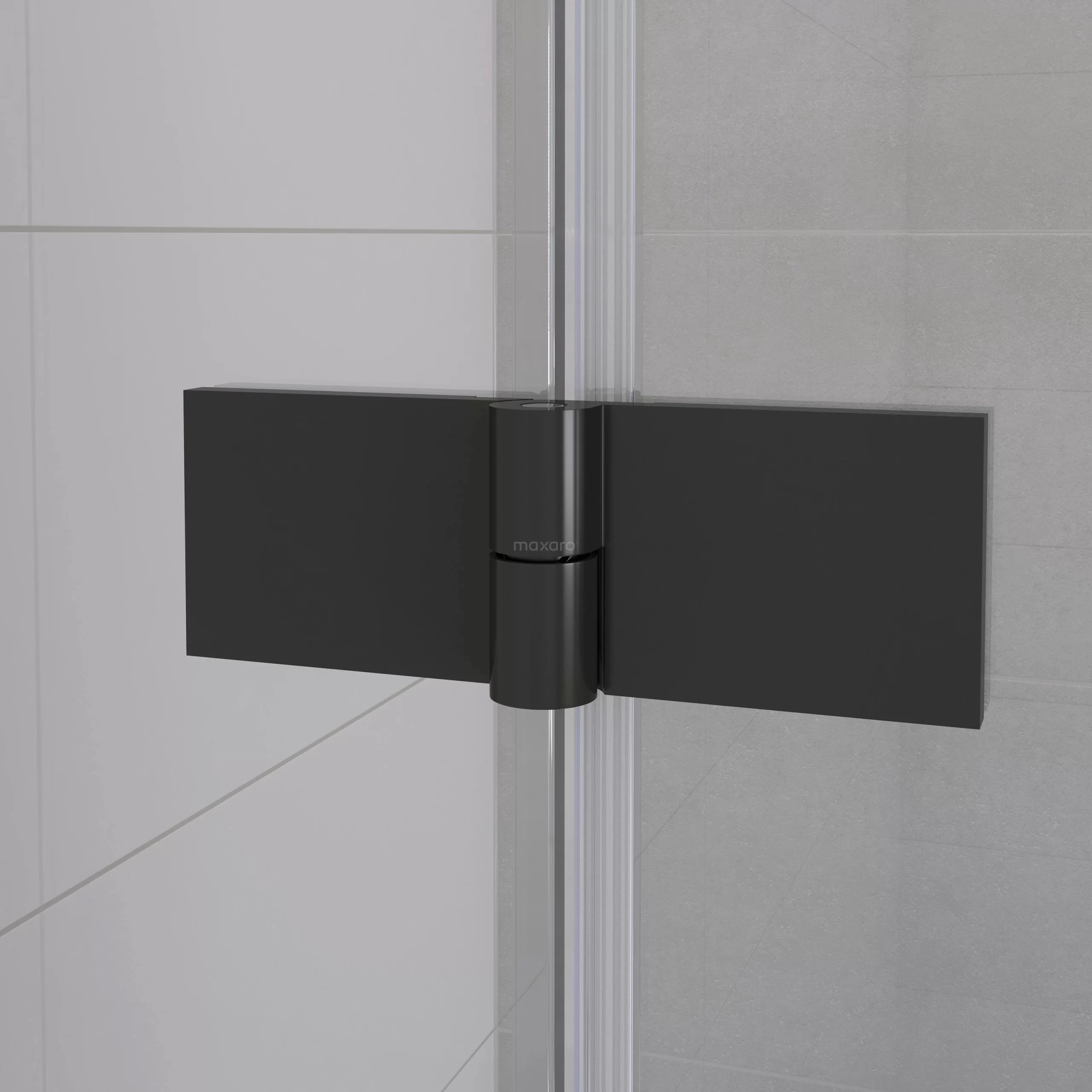 Diamond Douchedeur | 80 Cm Mat Zwart Rookglas Draaideur 5 Diamond Douchedeur | 80 Cm Mat Zwart Rookglas Draaideur - Afbeelding 3