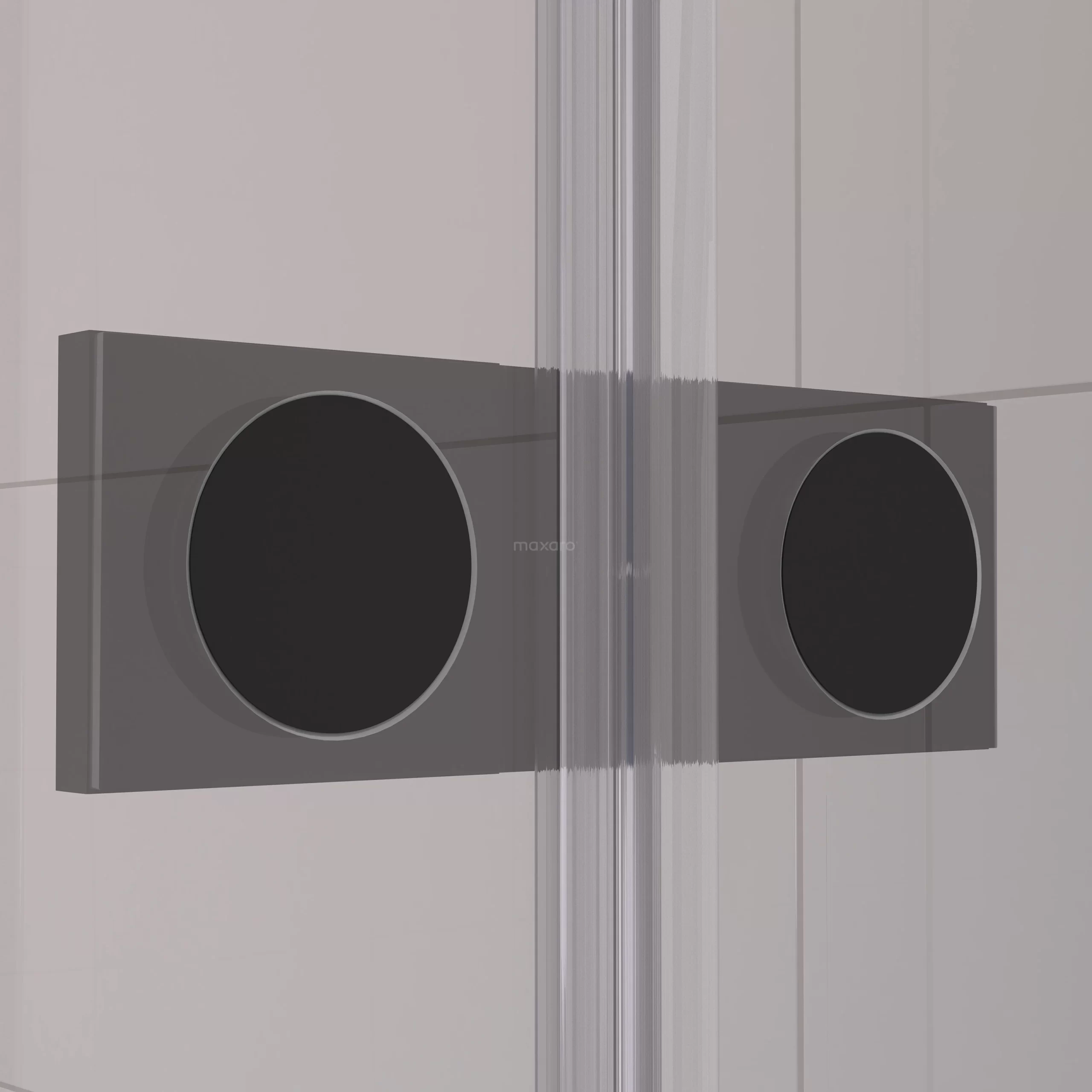 Diamond Douchedeur | 80 Cm Mat Zwart Rookglas Draaideur 6 Diamond Douchedeur | 80 Cm Mat Zwart Rookglas Draaideur - Afbeelding 4