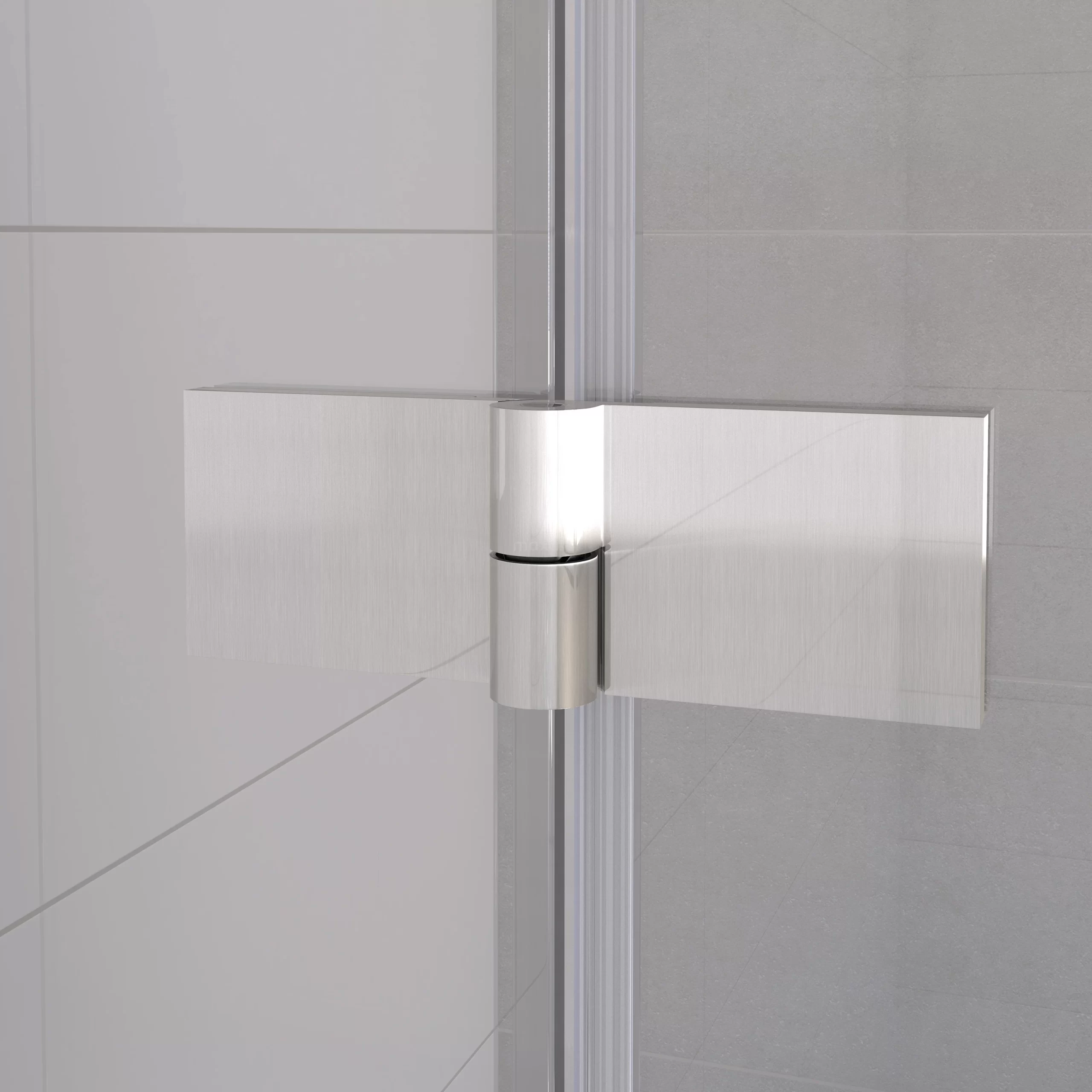 Diamond Douchedeur | 80 Cm Rvs Rookglas Draaideur 5 Diamond Douchedeur | 80 Cm Rvs Rookglas Draaideur - Afbeelding 3