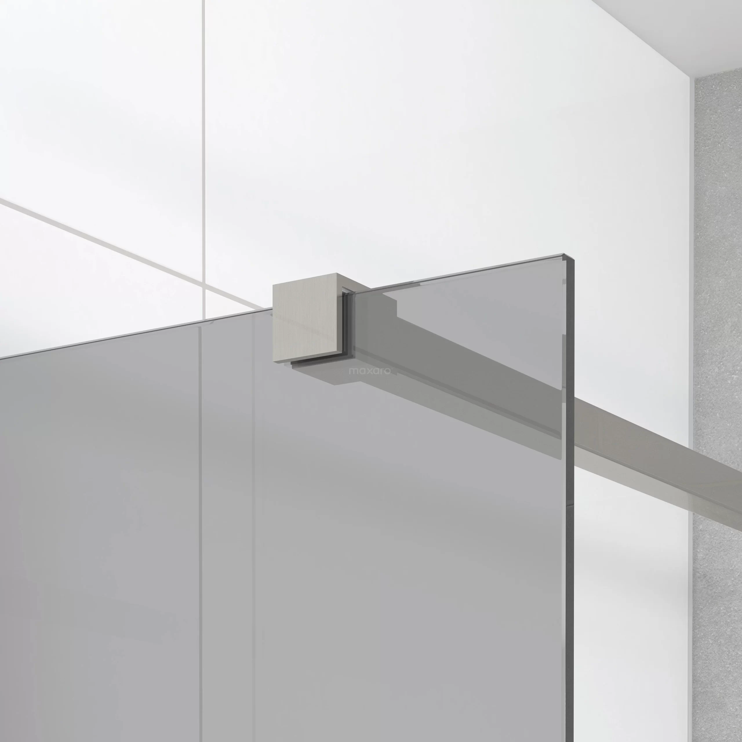 Diamond Douchedeur | 80 Cm Rvs Rookglas Draaideur 7 Diamond Douchedeur | 80 Cm Rvs Rookglas Draaideur - Afbeelding 5