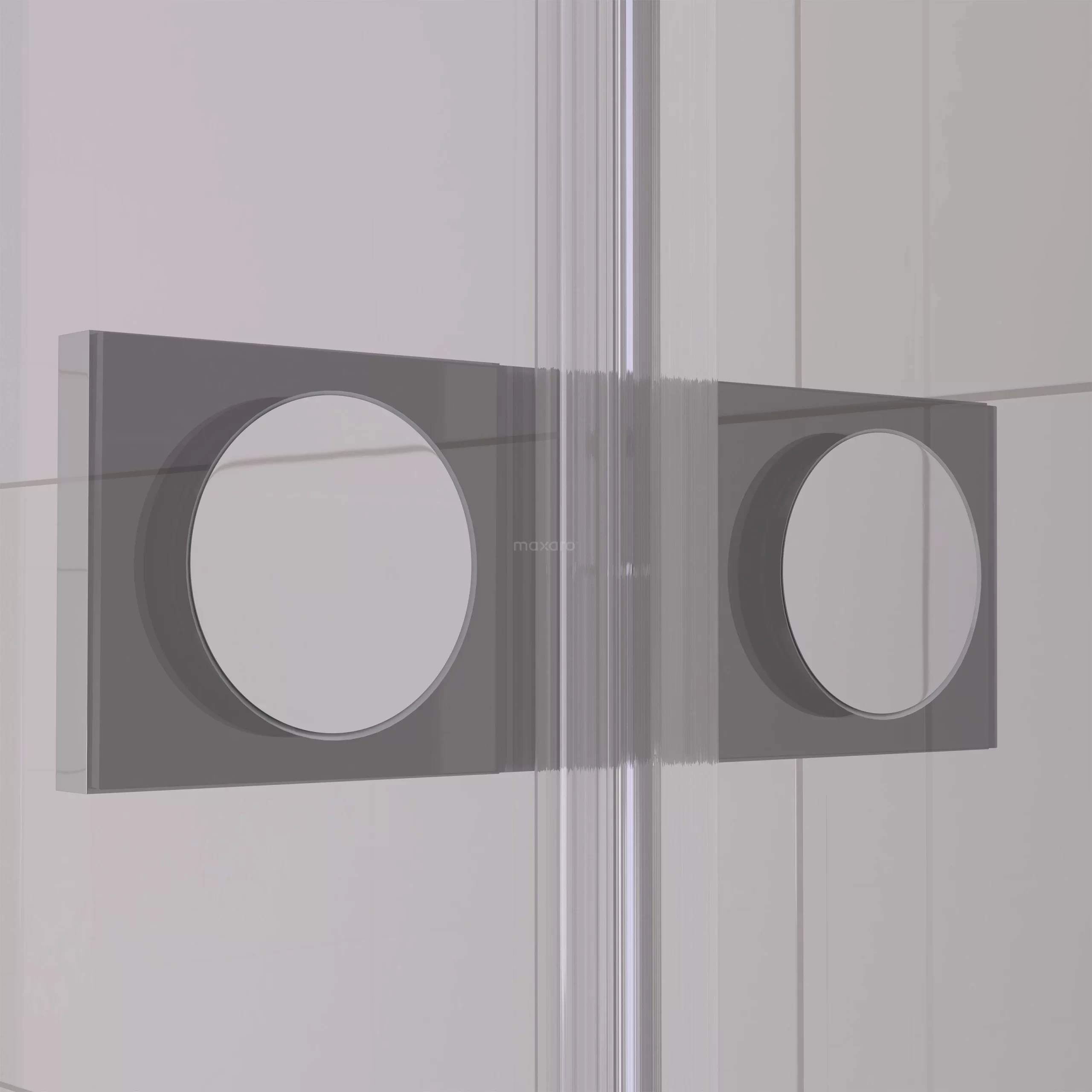 Diamond Douchedeur | 90 Cm Chroom Rookglas Draaideur 6 Diamond Douchedeur | 90 Cm Chroom Rookglas Draaideur - Afbeelding 4