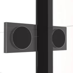 Diamond Douchedeur | 90 Cm Mat Zwart Helder Met 4 Zwarte Strepen Draaideur 15 Diamond Douchedeur | 90 Cm Mat Zwart Helder Met 4 Zwarte Strepen Draaideur -Winkel Voor Badkamermeubels diamond douchedeur 90 cm mat zwart helder met 4 zwarte strepen draaideur ddb21451118mb 3