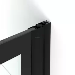 Diamond Douchedeur | 90 Cm Mat Zwart Helder Met 4 Zwarte Strepen Draaideur 18 Diamond Douchedeur | 90 Cm Mat Zwart Helder Met 4 Zwarte Strepen Draaideur -Winkel Voor Badkamermeubels diamond douchedeur 90 cm mat zwart helder met 4 zwarte strepen draaideur ddb21451118mb 6