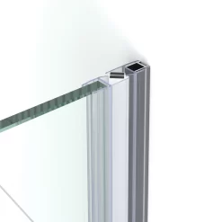 Diamond Douchedeur | 90 Cm Mat Zwart Helder Met Matte Strook Draaideur -Winkel Voor Badkamermeubels diamond douchedeur 90 cm mat zwart helder met matte strook draaideur ddb21361113mb 6