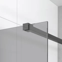 Diamond Inloopdouche | 100 Cm Zwart Chroom Rookglas Vaste Wand 11 Diamond Inloopdouche | 100 Cm Zwart Chroom Rookglas Vaste Wand -Winkel Voor Badkamermeubels diamond inloopdouche 100 cm zwart chroom rookglas vaste wand ida10111bc 2