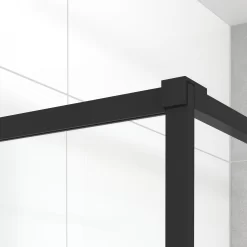 Diamond Inloopdouche | 110 Cm Mat Zwart Helder Glas Vaste Wand 11 Diamond Inloopdouche | 110 Cm Mat Zwart Helder Glas Vaste Wand -Winkel Voor Badkamermeubels diamond inloopdouche 110 cm mat zwart helder glas vaste wand ida11110rmb 2