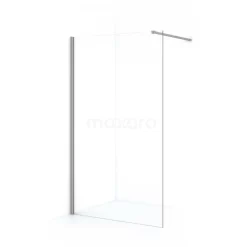 Diamond Inloopdouche | 110 Cm Rvs Helder Glas Vaste Wand