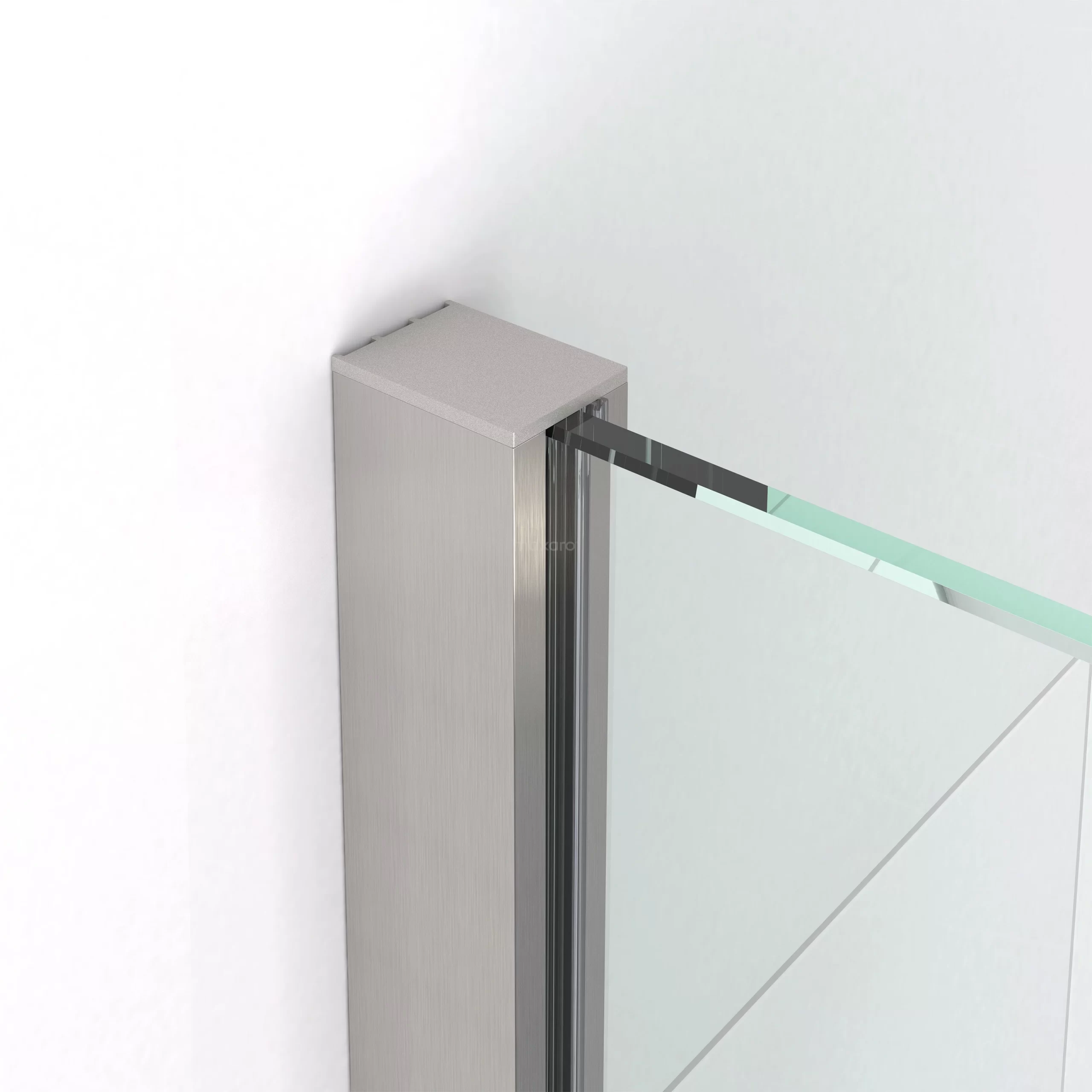 Diamond Inloopdouche | 120 Cm Rvs Helder Glas Vaste Wand 4 Diamond Inloopdouche | 120 Cm Rvs Helder Glas Vaste Wand - Afbeelding 2