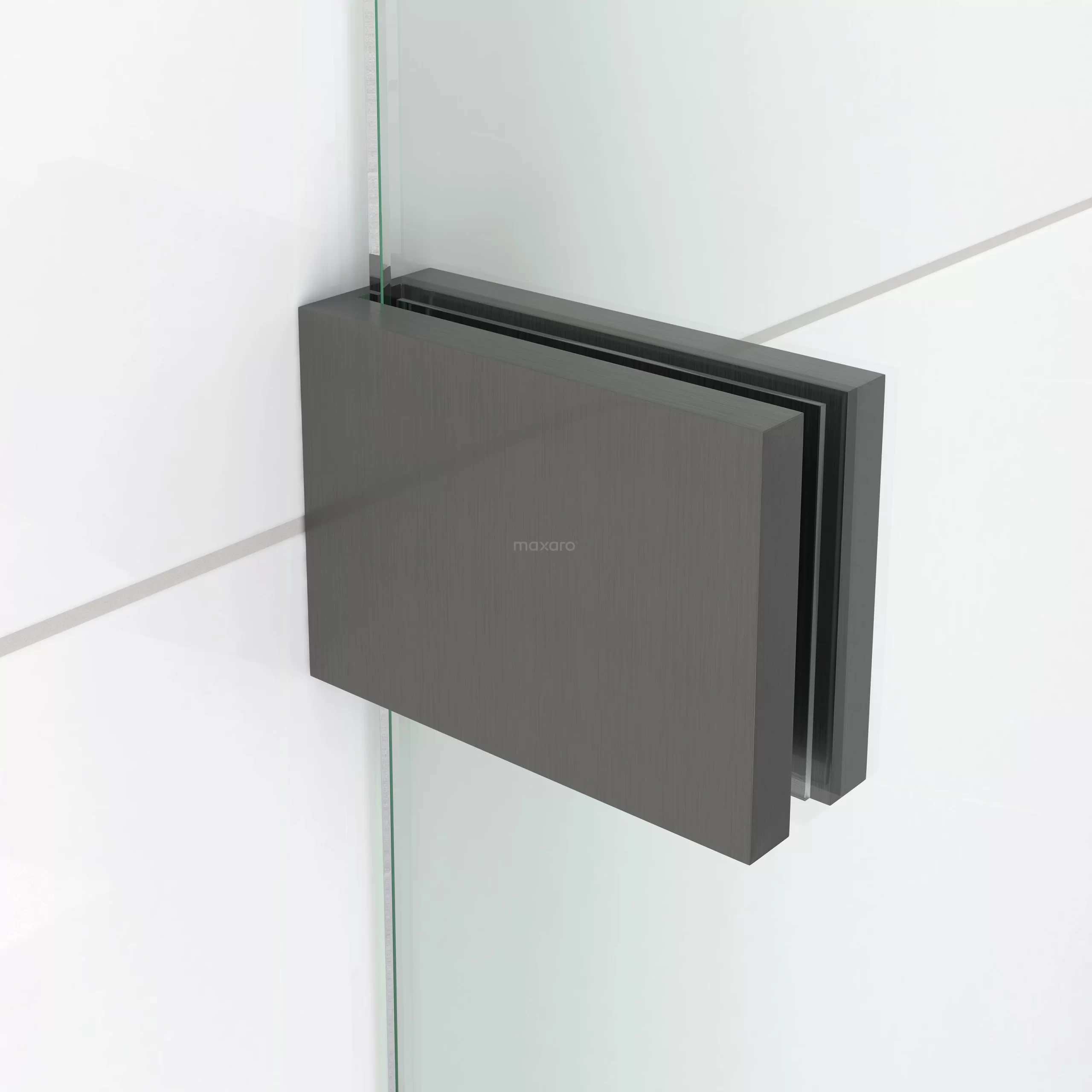 Diamond Inloopdouche | 130 Cm Zwart Metaal Helder Glas Vaste Wand 4 Diamond Inloopdouche | 130 Cm Zwart Metaal Helder Glas Vaste Wand - Afbeelding 2