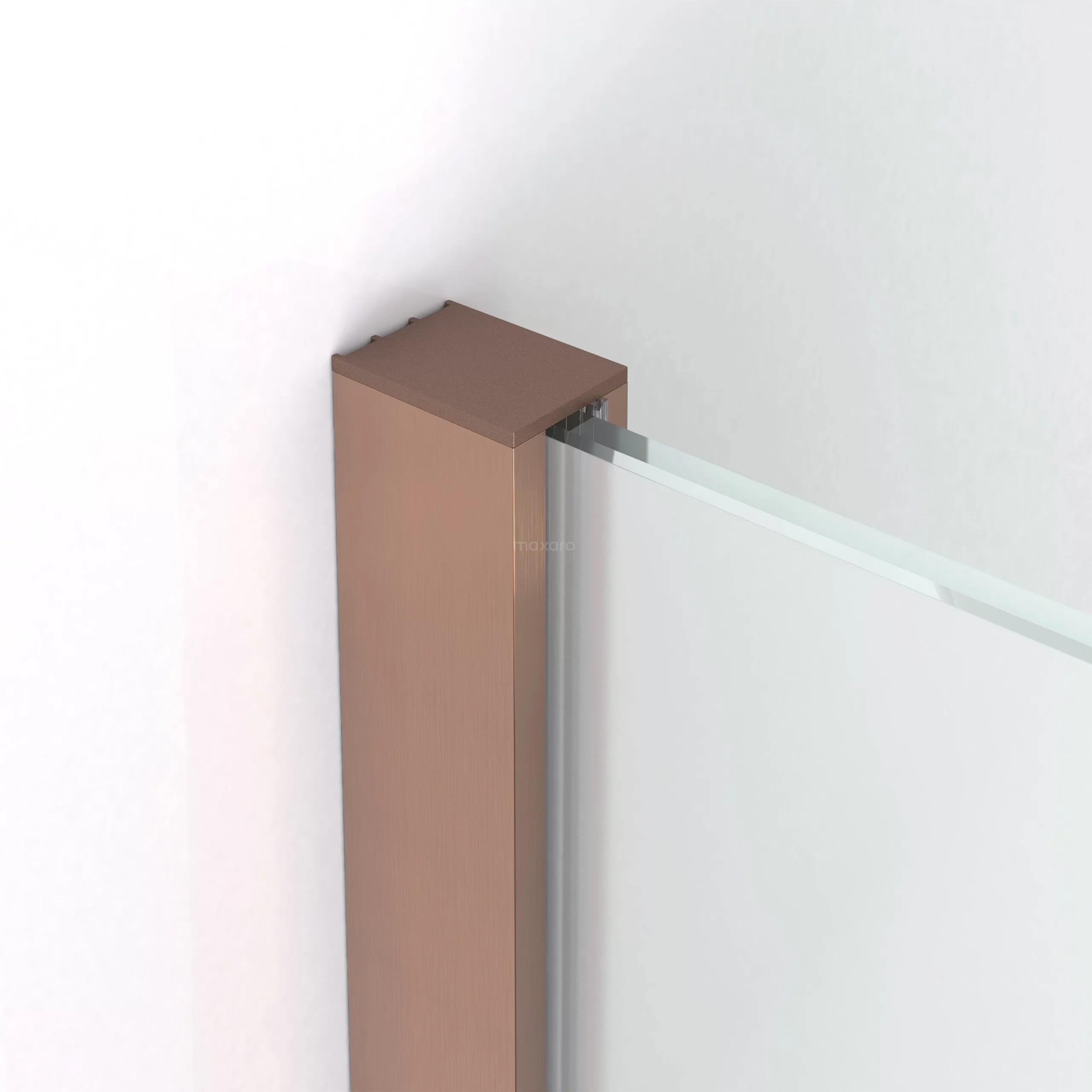 Diamond Inloopdouche | 140 Cm Koper Matglas Vaste Wand 4 Diamond Inloopdouche | 140 Cm Koper Matglas Vaste Wand - Afbeelding 2