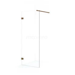Diamond Inloopdouche | 80 Cm Koper Helder Glas Vaste Wand