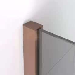 Diamond Inloopdouche | 80 Cm Koper Rookglas Vaste Wand -Winkel Voor Badkamermeubels diamond inloopdouche 80 cm koper rookglas vaste wand ida08111kp 1