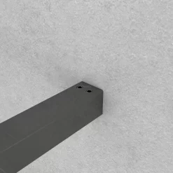 Diamond Inloopdouche | 80 Cm Zwart Chroom Helder Met Matte Strook Vaste Wand -Winkel Voor Badkamermeubels diamond inloopdouche 80 cm zwart chroom helder met matte strook vaste wand ida08113bc 3