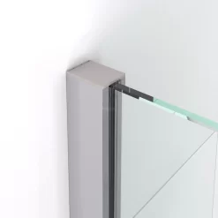 Diamond Inloopdouche | 90 Cm Chroom Helder Met Matte Strook Vaste Wand -Winkel Voor Badkamermeubels diamond inloopdouche 90 cm chroom helder met matte strook vaste wand ida09113c 1